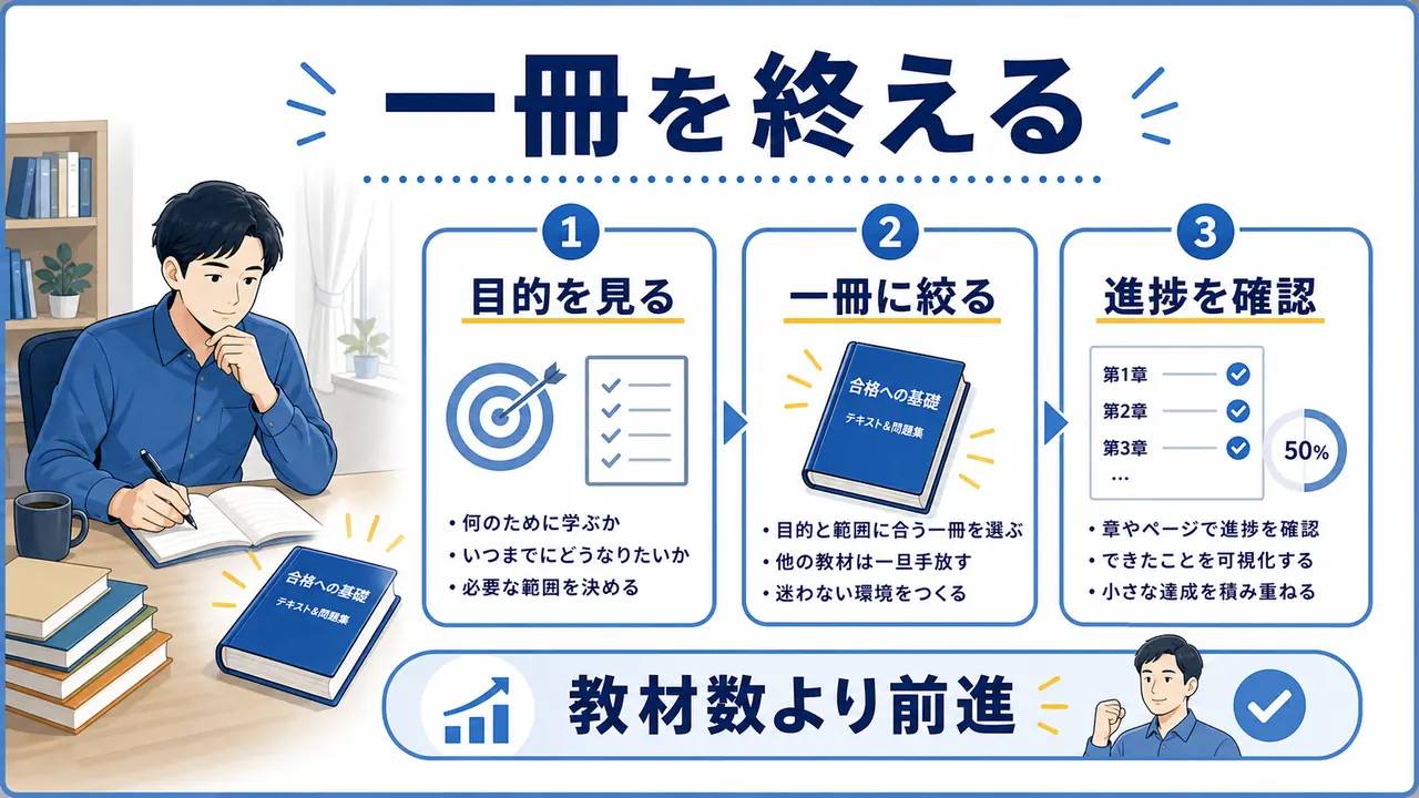 一冊を使い切る計画を作るまとめ図