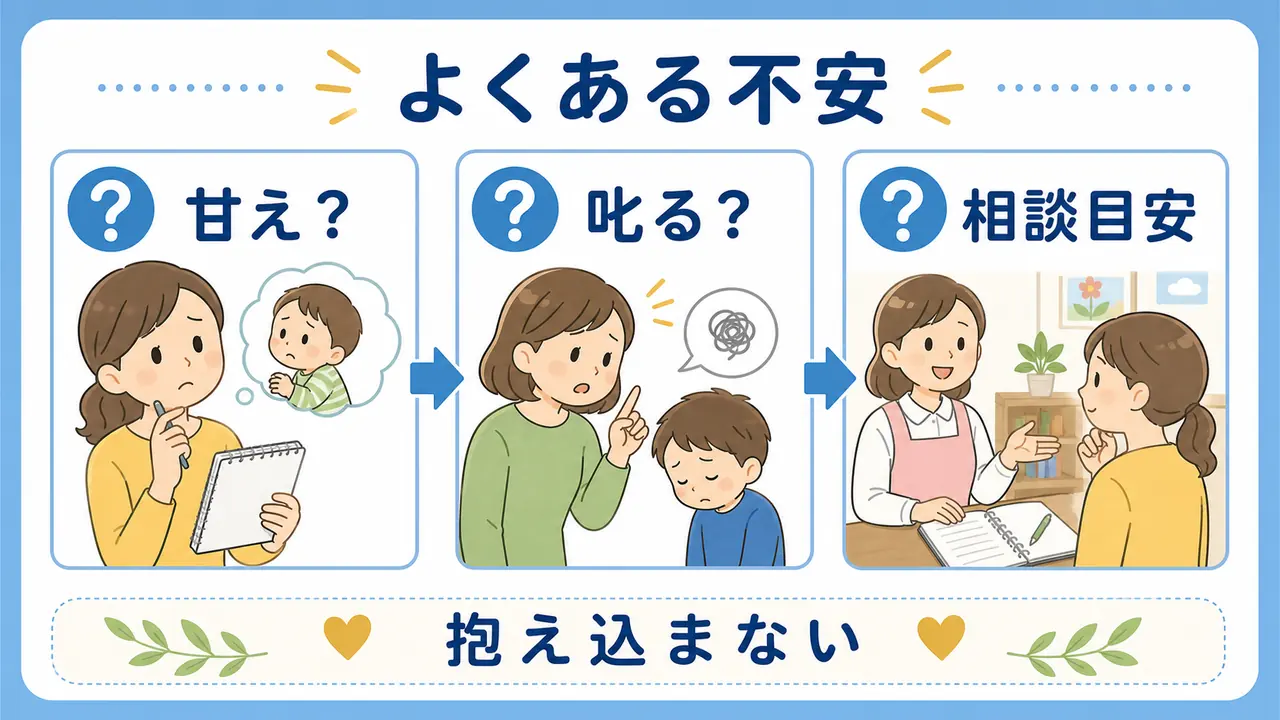 幼児の友達遊びで保護者が抱えやすい不安と相談目安を整理する要約画像
