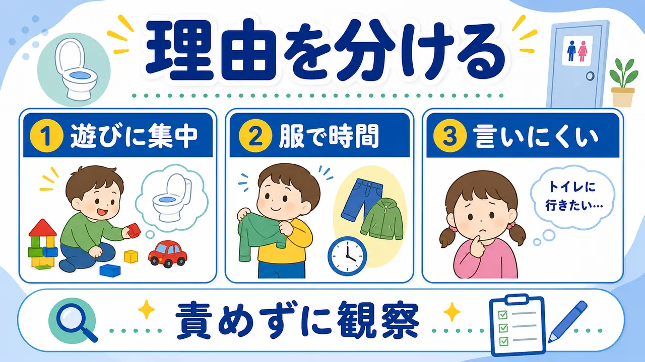 遊び、服、場所、言い出しにくさを分ける図