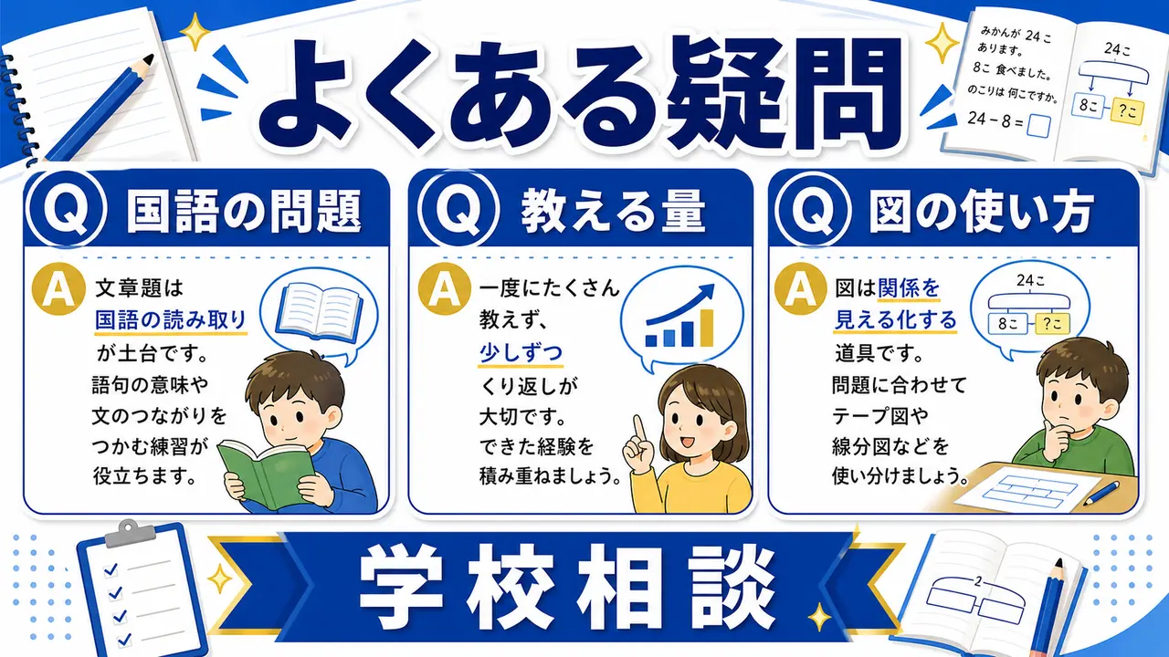 文章題のよくある疑問を整理する図